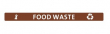 JANTEX FOOD WASTE SLIM BIN LID LABEL 360X30MM