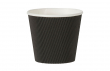 BLACK RIPPLE POT 16OZ SQUAT SOUP CUP