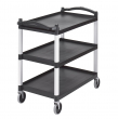 CAMBRO LARGE KD UTILITY CART BLACK