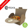 *CLEARANCE* CONTORA LARGE FOOD BOX WITH INTEGRAL DIP POT HOLDER