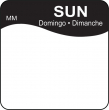 DISSOLVABLE DAY OF THE WEEK LABEL - SUNDAY