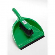 DUSTPAN & BRUSH STIFF GREEN