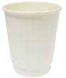 8OZ MATT DOUBLE WALL CUP WHITE X500 D04022
