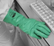 GREEN NITRILE GLOVE 12" MEDIUM *LATEX FREE ONLY*