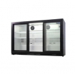 ARCTICA TRIPLE SLIDING DOOR BOTTLE COOLER - BLACK