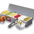 STAINLESS STEEL GARNISH DISPENSER 6XUSPT INSERTS