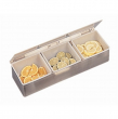 GARNISH DISPENSER STAINLESS STEEL 3(X2 US PINT) INSERTS