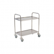 STAINLESS STEEL TROLLEY 85.5L X 53.5W X 93-3H-2 SHELVE