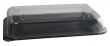 LARGE BLACK PLATTER LID RECTANGULAR 460X300X63MM 13352