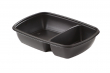 MEDIUM REGTANGULAR MICROWAVE 2 COMP. CONT 900ML 23X17X5CM