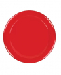 RED MELAMINE 9" PLATE X12 FCR009