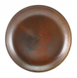 GENWARE TERRA PORCELAIN RUSTIC COPPER COUPE PLATE 7.5"