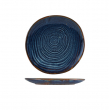 GENWARE TERRA PORCELAIN AQUA BLUE ORGANIC PLATE 8.3"