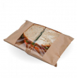 KRAFT PAPER BAG 8.5 X 8.5" WITH FILM FRONTED WINDOW
