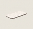 PLAYGROUND STONE TERRAZZO RECT PLATTER LIGHT 18X9CM X1