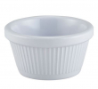 MELAMINE WHITE FLUTED RAMEKIN 2OZ