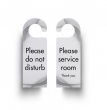 BLACK & WHITE DO NOT DISTURB DOOR HANGINIG SIGNS DH008