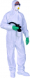 DISPOSABLE BOILER SUIT DG062-L LARGE WHITE