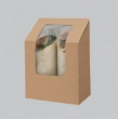 KRAFT TUCK TOP TORTILLA PACK 90 X 50 X 90/121MM