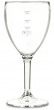 ELITE PREMIUM POLYCARBONATE WINE GLASS 11OZ/325ML LINED 125ML, 175ML & 250ML CE