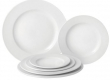 UTOPIA VITRIFIED PORCELAIN PURE WHITE WIDE RIM PLATE 8"