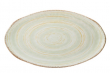 UTOPIA MELAMINE WILDWOOD GREEN PLATTER 20.7X11.8"