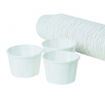 1OZ 28ML  WHITE WAXED PAPER SOUFFLE POT X250 PHPOT063