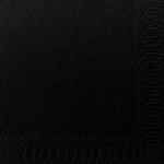 POPPIES NAPKIN 40CM 3PLY BLACK