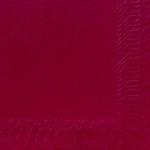 POPPIES NAPKIN 40CM 3PLY BORDEAUX