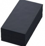 40CM DUNISOFT NAPKIN BLACK 8 FOLD  BIOSOFT 202939
