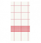 48CM 8FOLD DUNISOFT RED CHECK TOWEL NAPKIN 185075