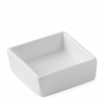 UTOPIA WHITE SUPER VITRIFIED PORCELAIN TITAN SQUARE DISH 2.6"