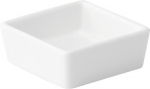 UTOPIA ANTON BLACK FINE CHINA SHALLOW SQUARE DISH 2.6"