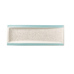 AMARAH AQUAMARIN RECTANGULAR FLAT ANTIPASTI PLATE 42X15CM /16.5X5.9"