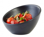 APS ZEN MELAMINE ROUND SLOPED DIPPING POT BLACK 80ML