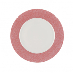ARTIS PURITY PEARLS PLATE 32CM RIMMED PINK BAUSCHER X6
