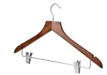 ASLOTEL HOOK WISHBONE SKIRT CLIP COATHANGER MATTE WENGE