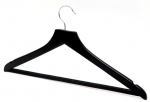 ASLOTEL HOOK WISHBONE TROUSER BAR COATHANGER BLACK X10