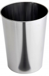 ASLOTEL STAINLESS STEEL WASTE BIN 6LITRE BRUSHED CHROME