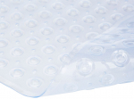 ASLOTEL CLEAR BATH MAT WITH ANTI SLIP RUBBER 70cm X 40cm