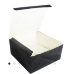 BLACK 5" SQUARE BURGER BOX 130 X 130 X 69MM