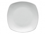 SUPERWHITE ROUNDED SQUARE PLATE 16CM