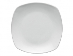 SUPERWHITE ROUNDED SQUARE PLATE 21CM