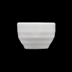 ARTISAN CREME GLOBE DIP POT 2.5OZ WHITE