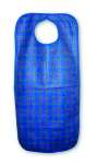 ADULT BIB WASHABLE FABRIC LARGE 45 X 90CM BLUE STUART