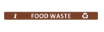 JANTEX FOOD WASTE SLIM BIN LID LABEL 360X30MM