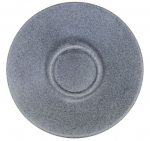 ARTISAN KERNOW VITRIFIED GREY STONEWARE ROUND SAUCER 15CM X6
