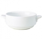 GENWARE PORCELAIN LUGGED SOUP BOWL 25CL/ 8.75OZ