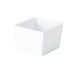 GENWARE PORCELAIN SQUARE DISH 6.4 X 4.8CM/ 2.5 X 2"
