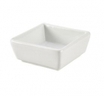 GENWARE PORCELAIN SQUARE DISH 8.5 X 3.5CM/ 3.25 X 1.4"